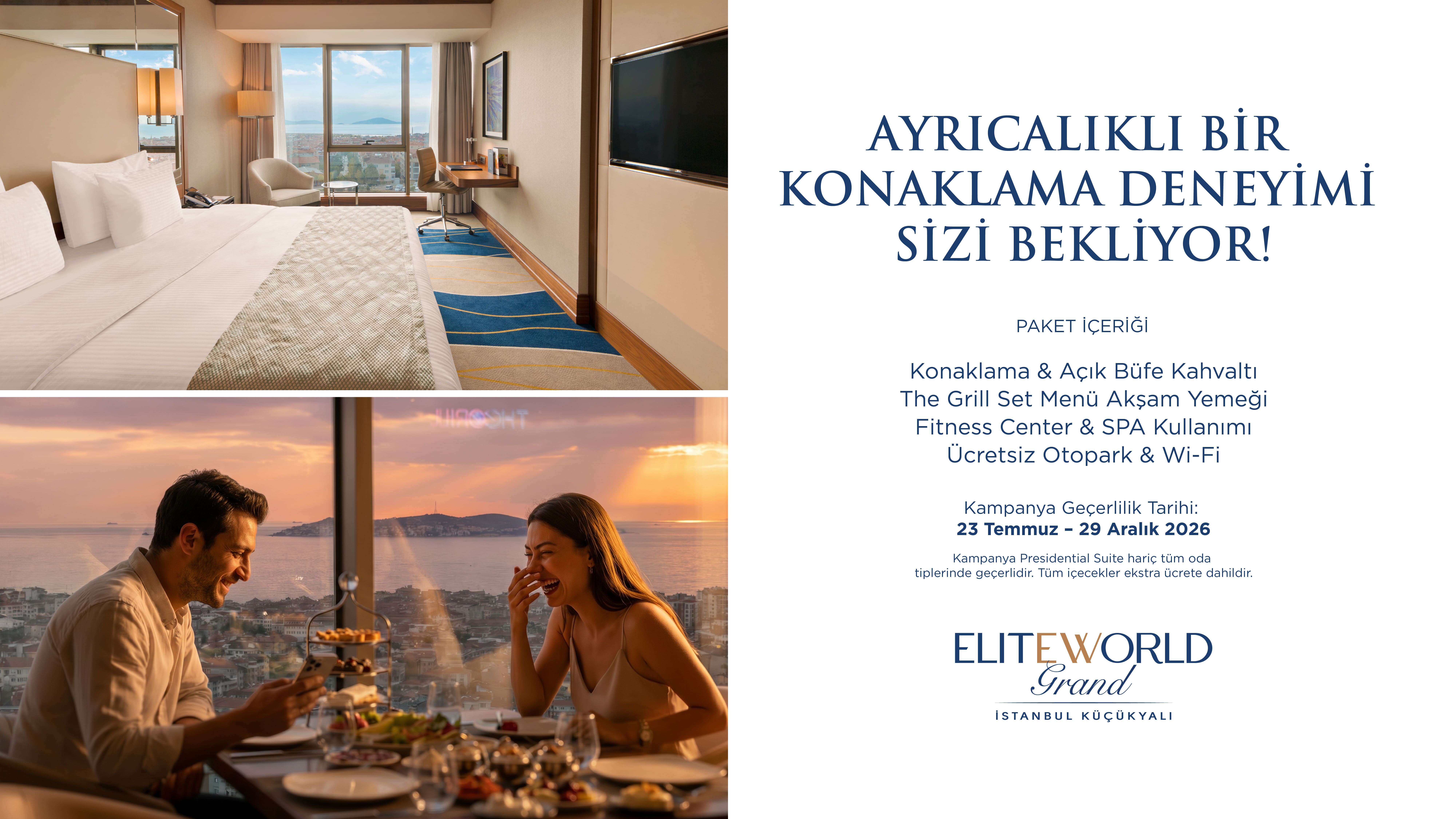 Elite World Grand İstanbul Küçükyalı’da The Grill Lezzetleriyle Ayrıcalıklı Kona
