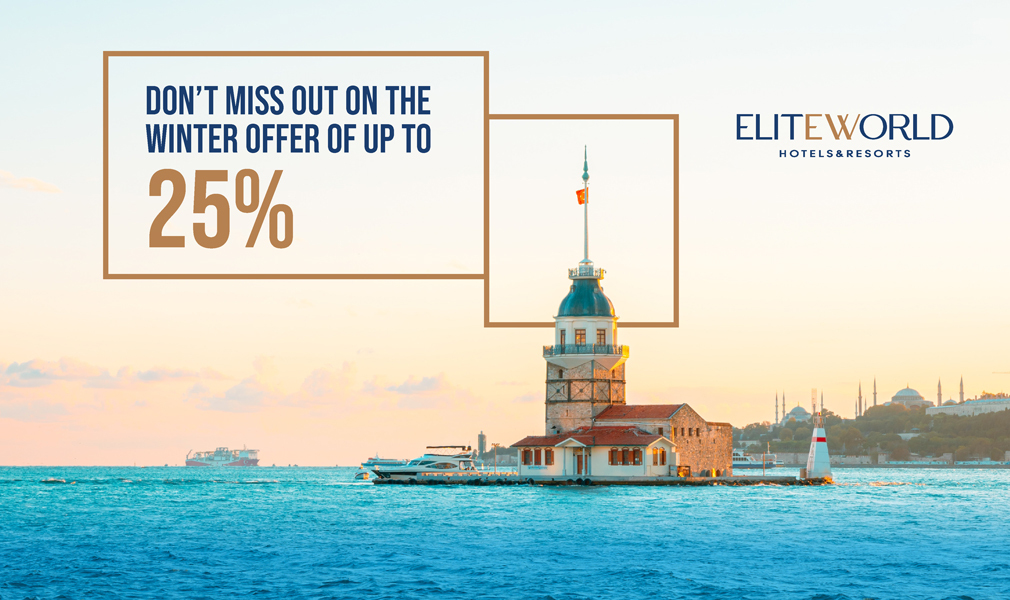 Book Now and Save Up to 25% Off İstanbul Stays at Elite World Hotels & Resorts!